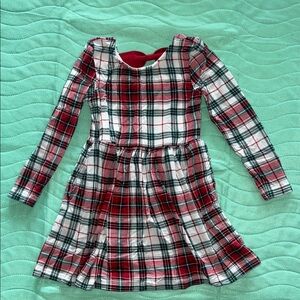 Little Sleepies Plaid Red and White Kids Dress